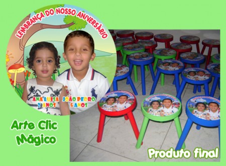 Banquinho personalizado